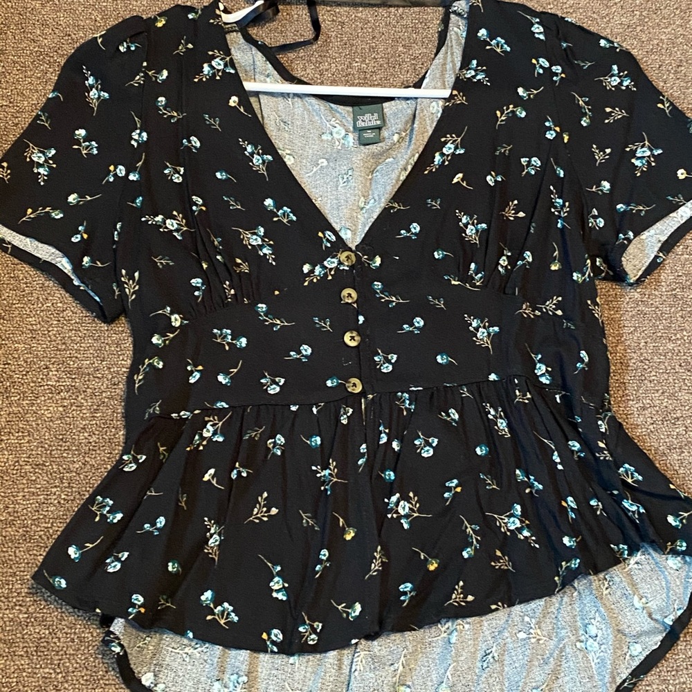 Floral Button Up Blouse
